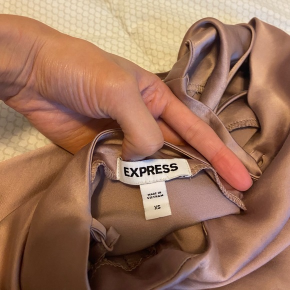 Express XS mauve midi slip dress - Picture 3 of 5